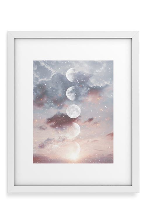 Shop Deny Designs 'before The Sunrise' By Emanuela Carratoni Framed Wall Art In White/purple