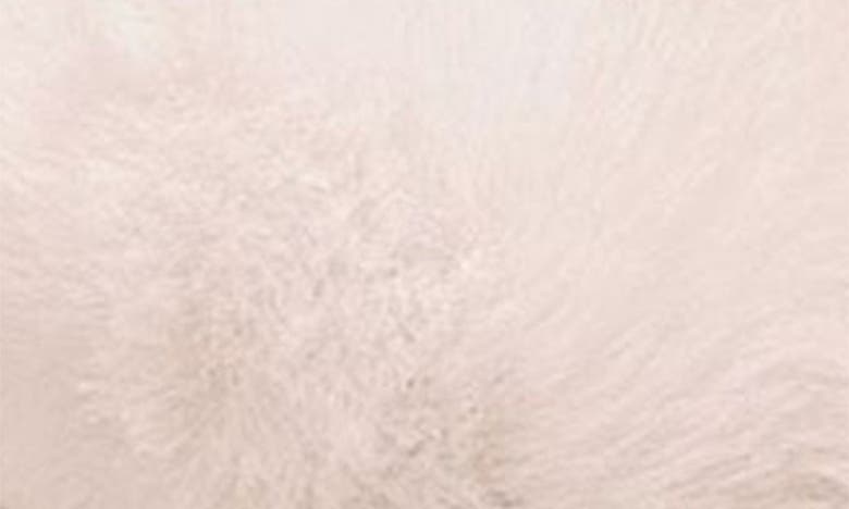 Memoi The Gloria Faux Fur Pom Slipper In Dusty Pink
