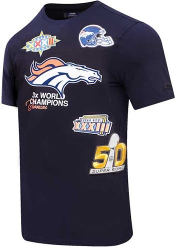 Men s Pro Standard Navy Denver Broncos Championship T Shirt