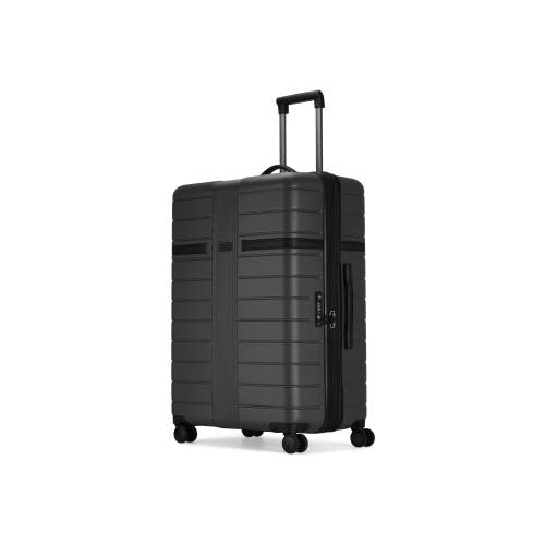Bugatti Hamburg Hardside Large Luggage With Expansion In Charcoal