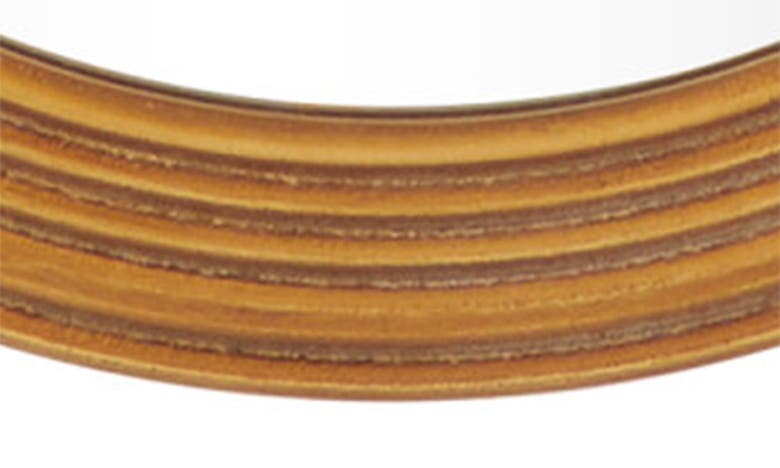 Vivian Lune Home Oval Wooden Wall Mirror In Brown