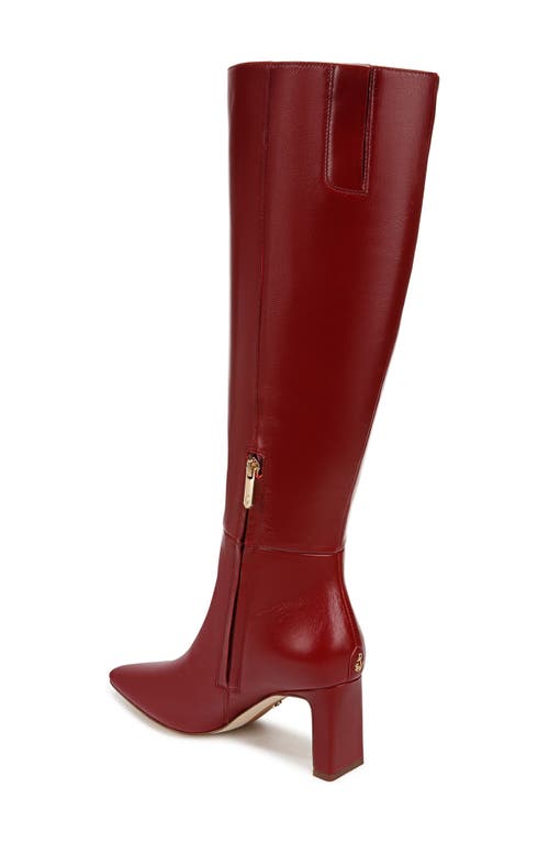 Shop Sam Edelman Sylvia Knee High Boot In Cabernet Red