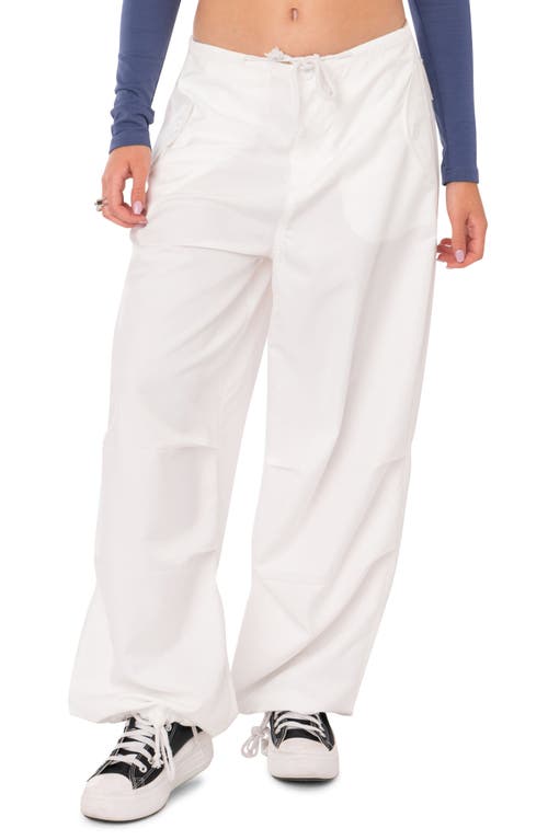 EDIKTED Parker Cargo Pants White at Nordstrom,