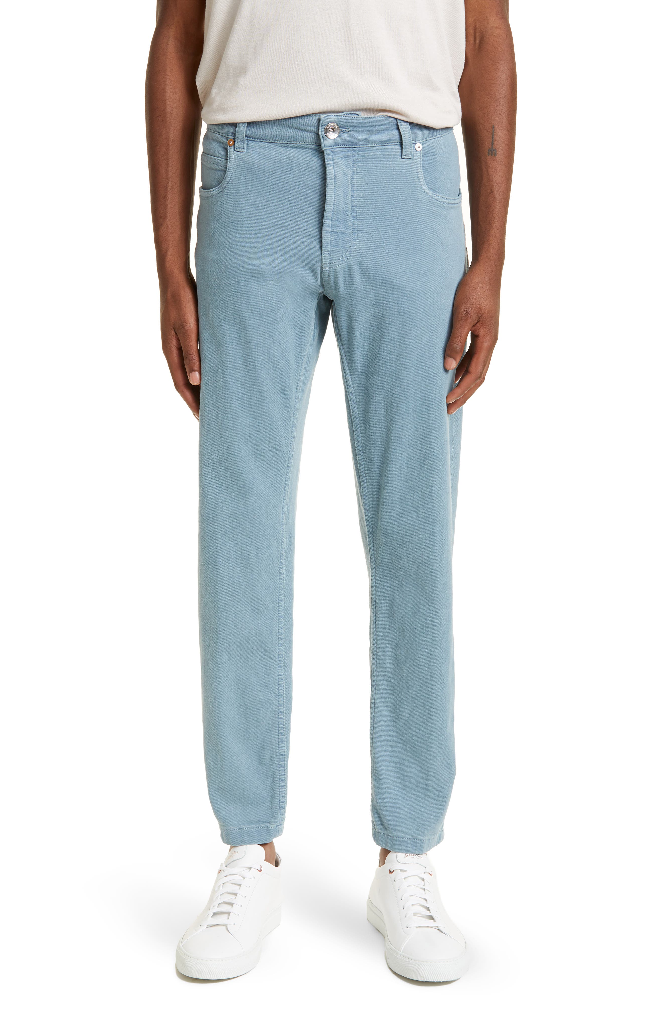 Slacks and Chinos Eleventy Trousers Eleventy Cotton Trousers Blue for Men Slacks and Chinos Mens Trousers 