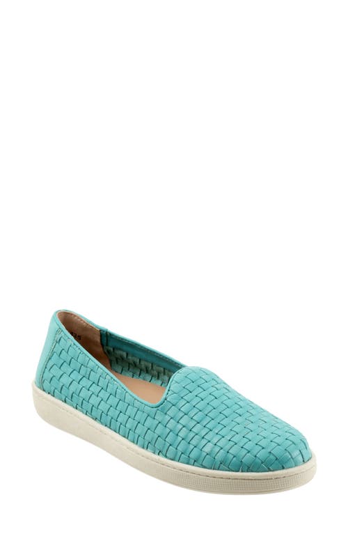 Trotters Adelina Woven Slip-On Shoe Aqua Blue at Nordstrom,