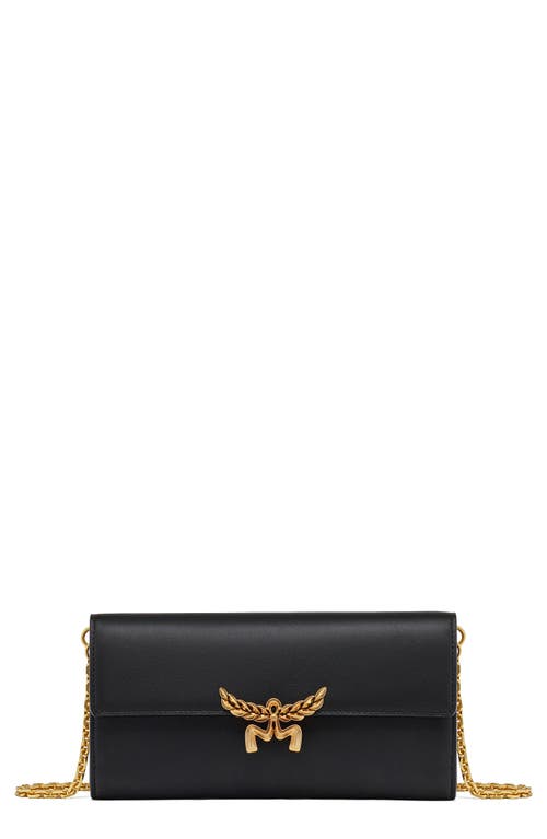 MCM Large Himmel Leather Wallet on a Chain in Black at Nordstrom