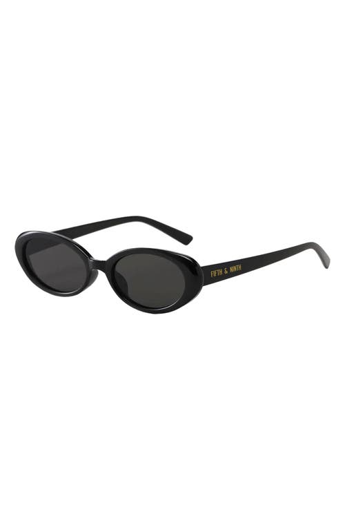 FIFTH & NINTH FIFTH & NINTH TAYA 53MM POLARIZED OVAL SUNGLASSES 