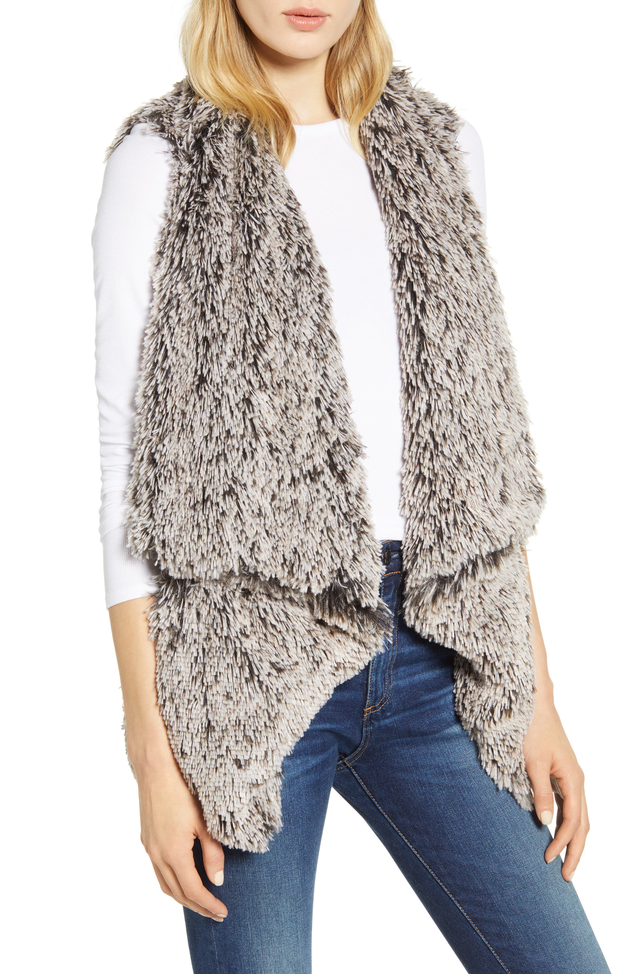 fur faux vest