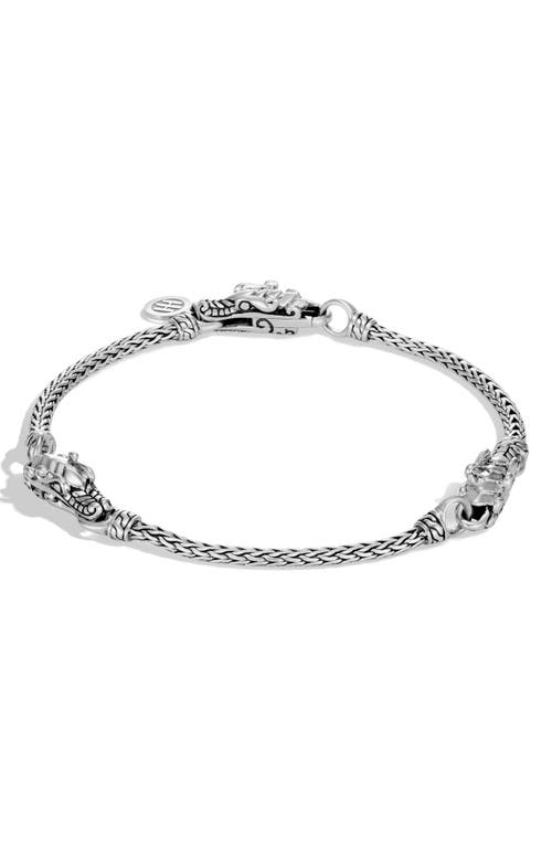 John Hardy Legends Naga Triple Station Bracelet in Silver at Nordstrom