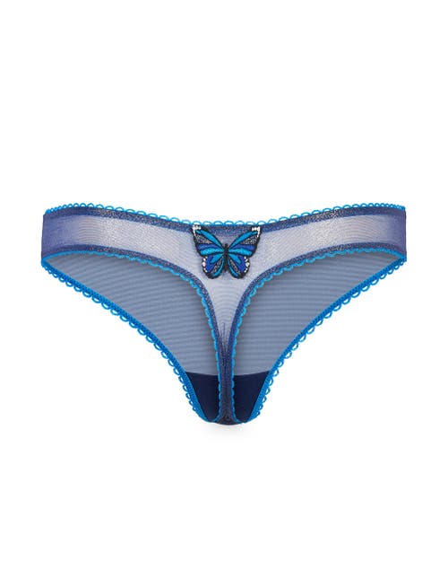 Adore Me Alyshia Thong Panties In Animal Blue