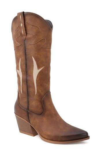 Yoki Gayle 34 Western Boot In Brown
