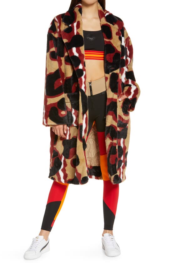 Puma By June Ambrose Coat In Leopard Print-brown ModeSens