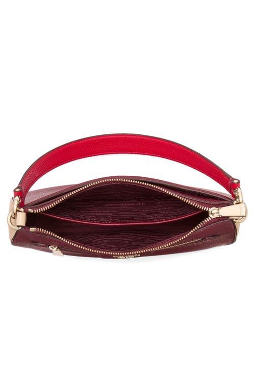 Shop Kate Spade New York Hudson Pebbled Leather Medium Shoulder Bag In Cherry Juice Multi