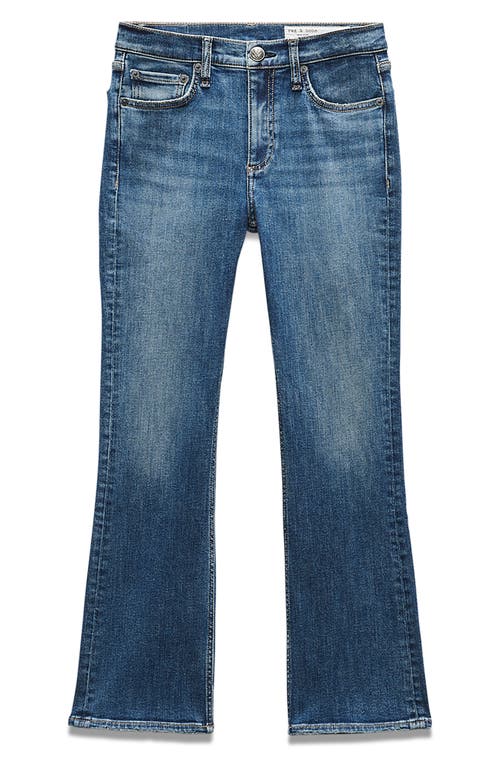 Shop Rag & Bone Flexi Peyton Mid Rise Ankle Bootcut Jeans In Willow