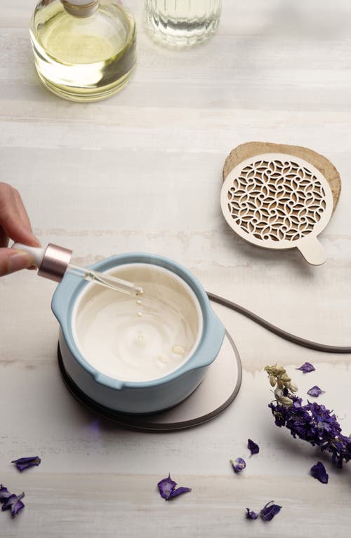 Ohom Jun Self-heating Diffuser Set In Moonmist Blue