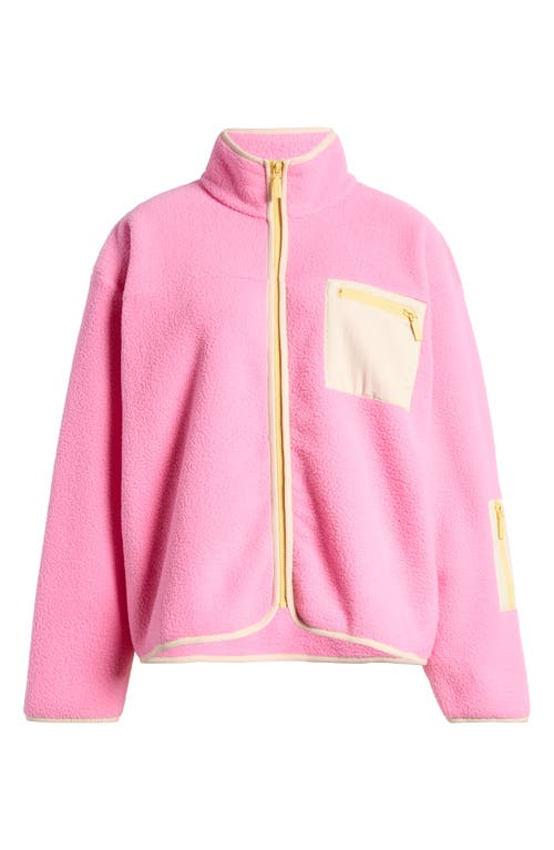 Shop Florence By Mills High Pile Fleece Jacket In Aurora