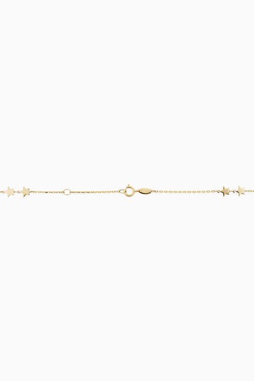 Shop Oradina 14k Yellow Gold Street Star Bracelet