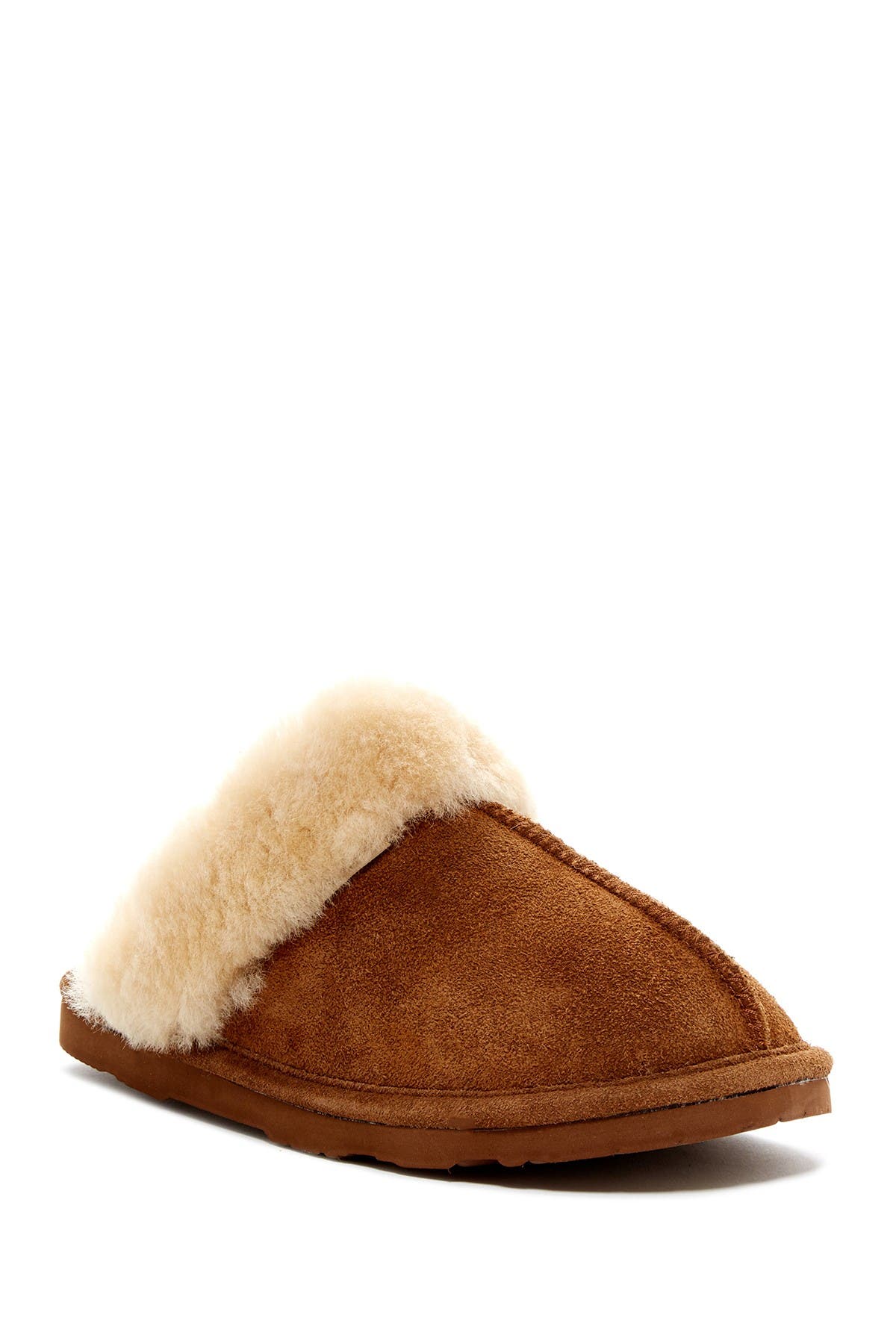 suede shearling slippers