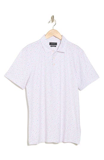 Bugatchi Stretch Cotton Polo In Pink