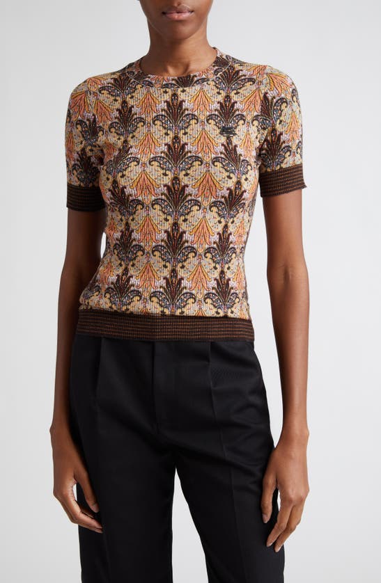 Etro Woman Sweater Black Size 12 Virgin Wool In 0150 - Bruciato