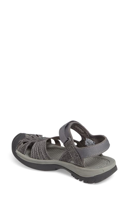 Keen 'rose' Sandal In Gargoyle/raven Canvas