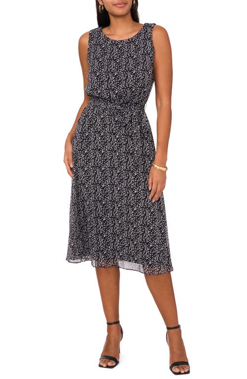 CHAUS CHAUS FLORAL SLEEVELESS MIDI DRESS