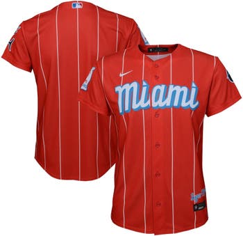 Nike Youth Nike Red Miami Marlins City Connect Replica Jersey