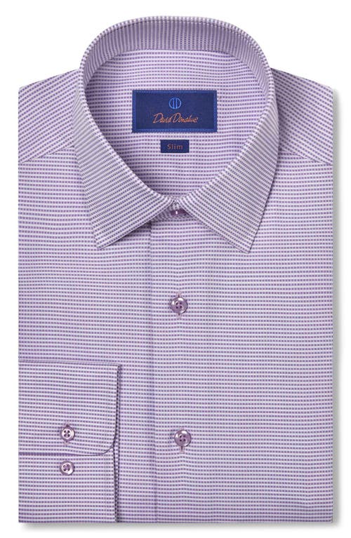 Slim Fit Micro Dobby Dress Shirt in Lilac