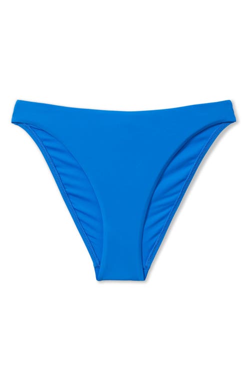 Shop Reiss Carina High Cut Bikini Bottoms In Blue