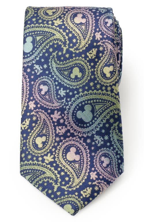 Cufflinks, Inc. x Disney Mickey Iridescent Paisley Silk Tie in Navy at Nordstrom