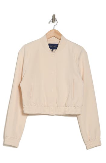 Rachel Rachel Roy Crop Bomber Jacket In Ivory