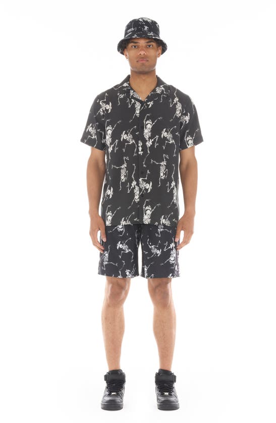 Cult Of Individuality Yakuza Camp Shirt In Black