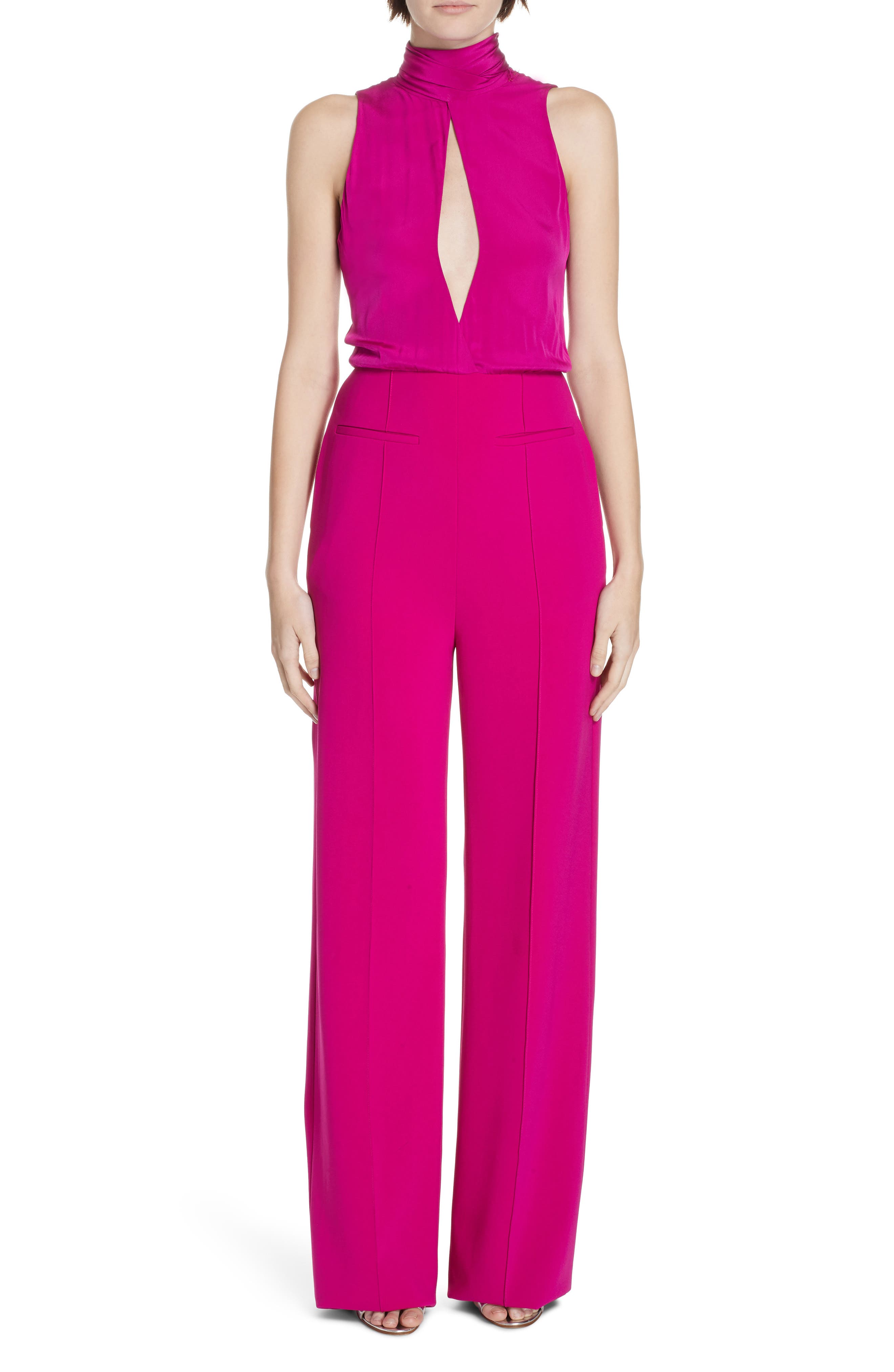 dvf pink jumpsuit