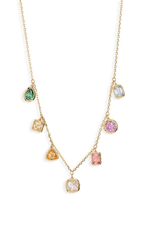SWAROVSKI Stilla Mixed Crystal Necklace in Gold Multicolored