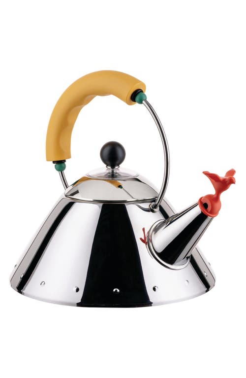 Alessi Michael Graves Tea Kettle In Yellow