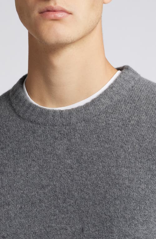 Shop Treasure & Bond Soft Texture Crewneck Sweater In Grey Dark Heather