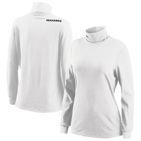 Women's Wear by Erin Andrews Navy Atlanta Braves Waffle Henley Long Sleeve T-Shirt Size: Medium