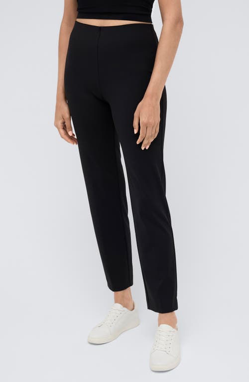 Shop Kenneth Cole Slim Pull-on Pants In Black