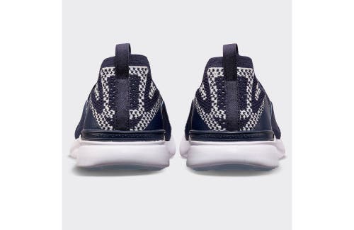 Shop Apl Athletic Propulsion Labs Techloom Bliss Slip-ons In Navy/white/navy