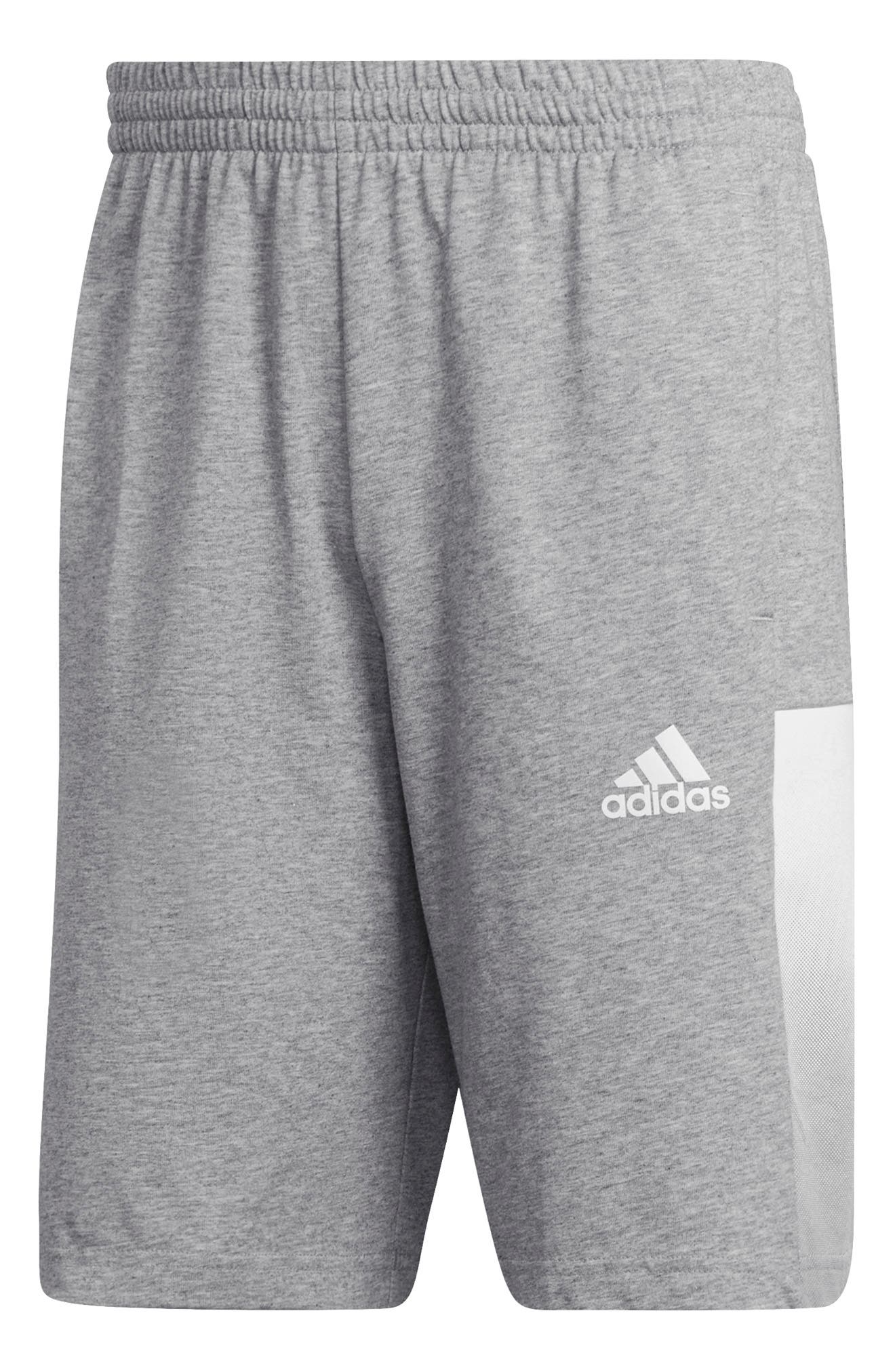 adidas men's team issue fleece shorts