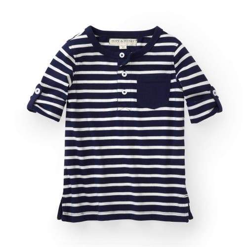 HOPE & HENRY HOPE & HENRY BOYS' HENLEY POCKET TEE WITH ROLLED SLEEVES, KIDS