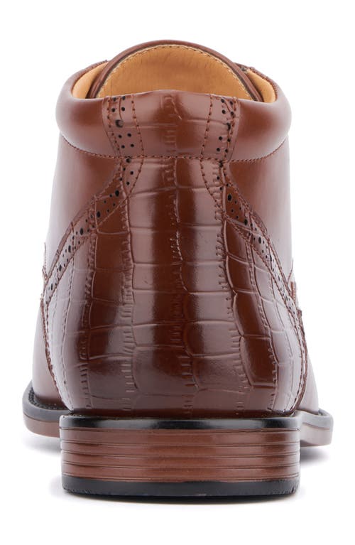 Shop New York And Company Lennon Brogue Boot In Cognac