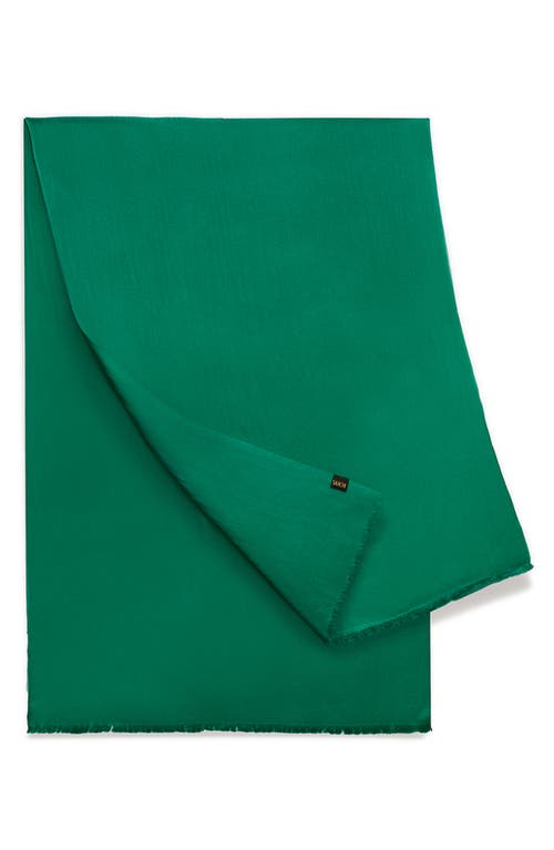 Saachi Cashmere & Wool Blend Shimmering Scarf In Green