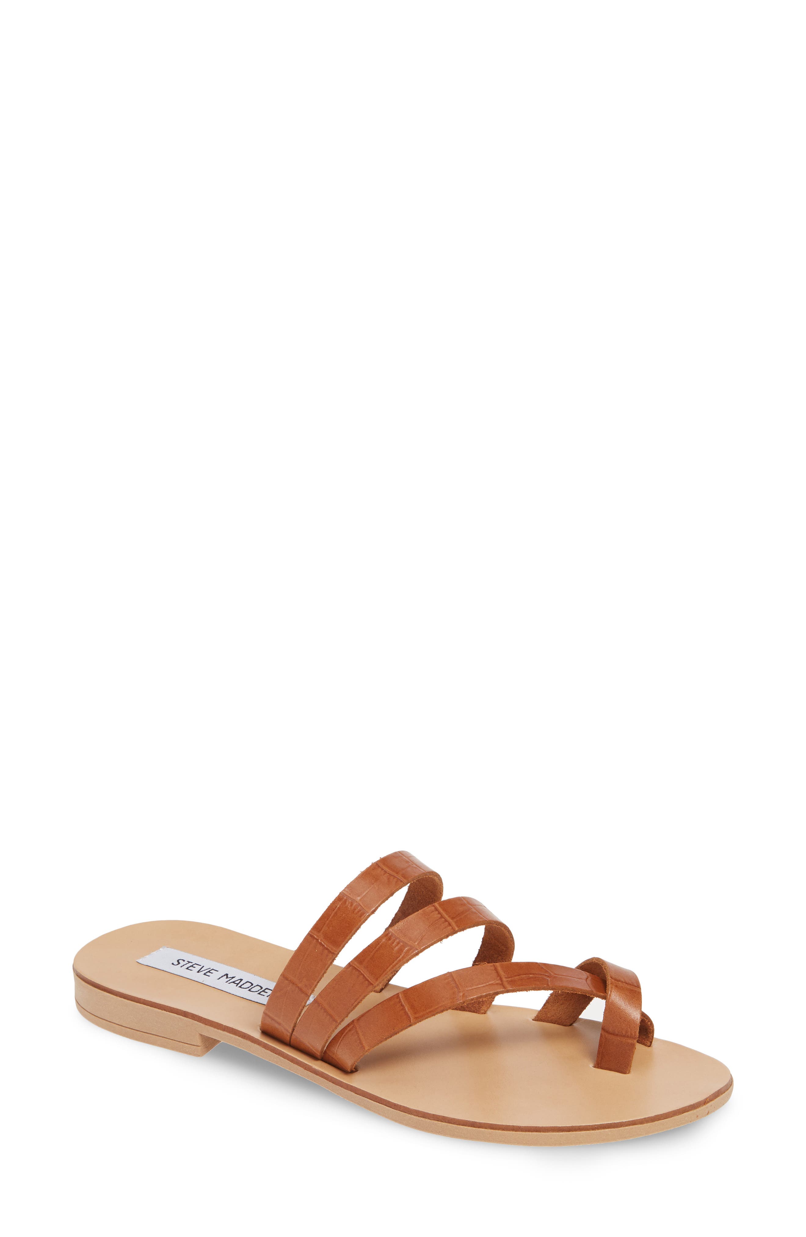 Steve Madden Ringtone Slide Sandal, Brown