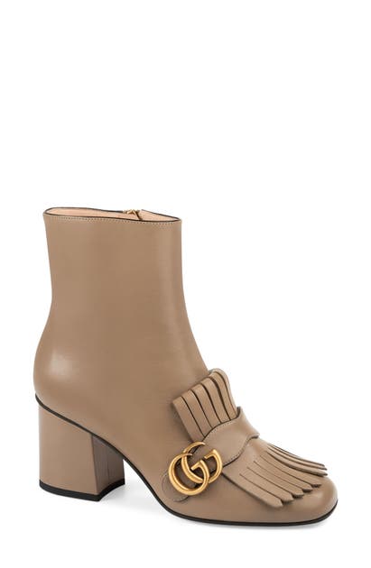 GUCCI GG MARMONT FRINGE BOOTIE,408210C9D00