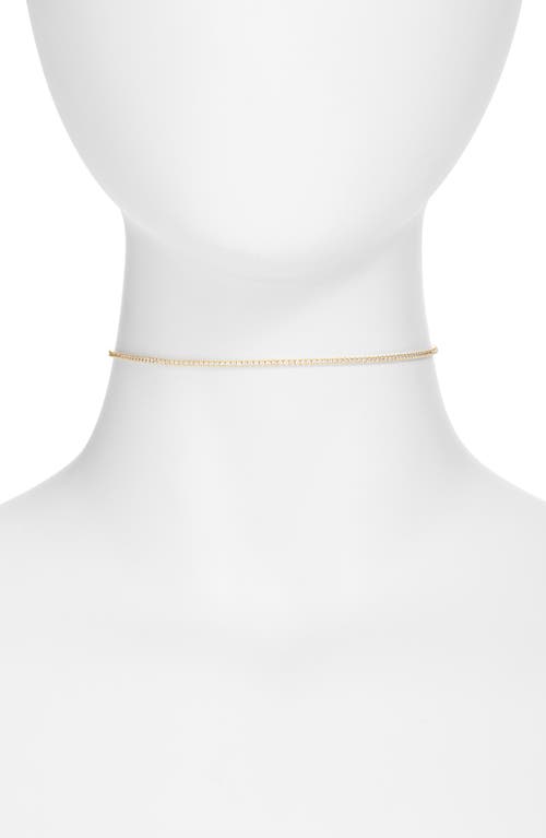 Celine Tennis Choker Necklace in Gold