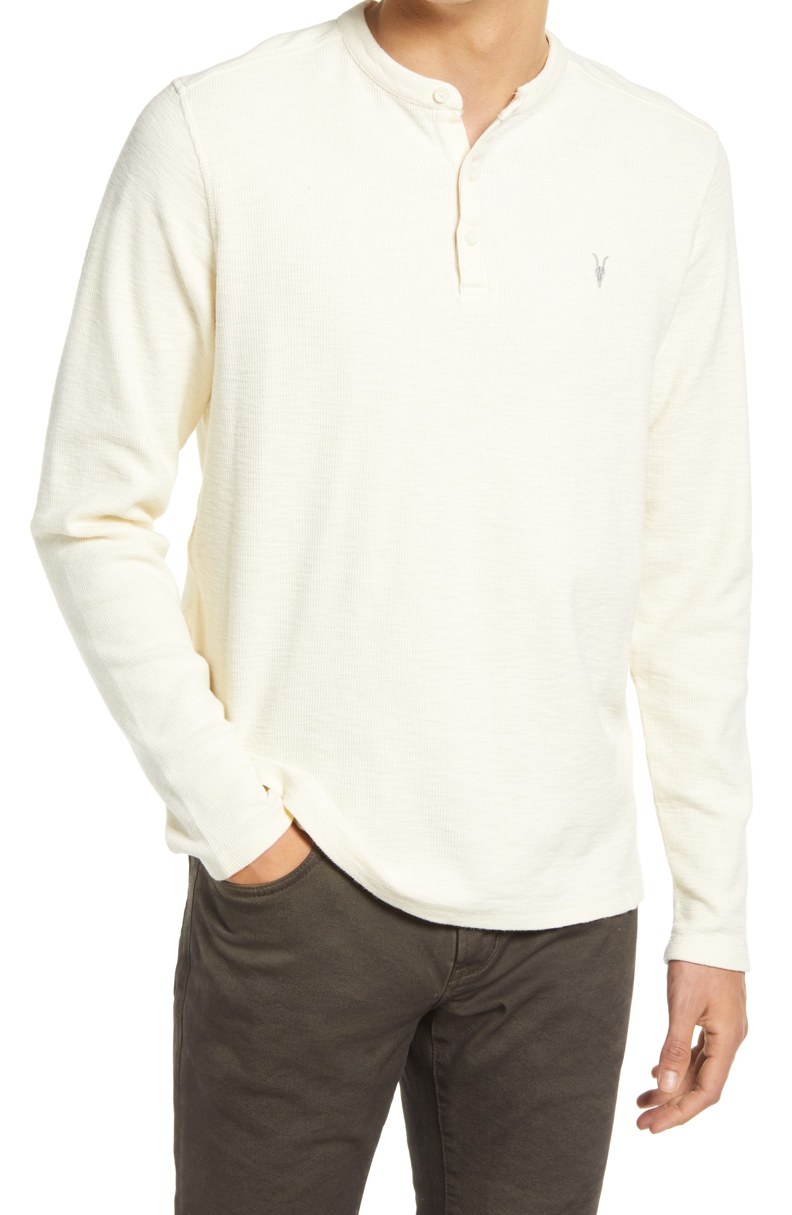 long sleeve henley top mens