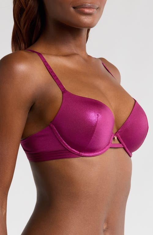 Savage X Fenty Microfiber Metallic T-shirt Bra In Pink