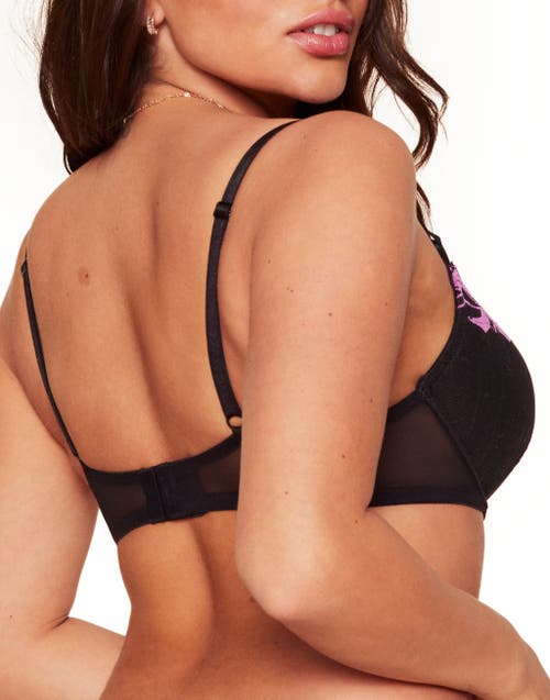 Adore Me Audrina Push Up Plunge Bra In Black