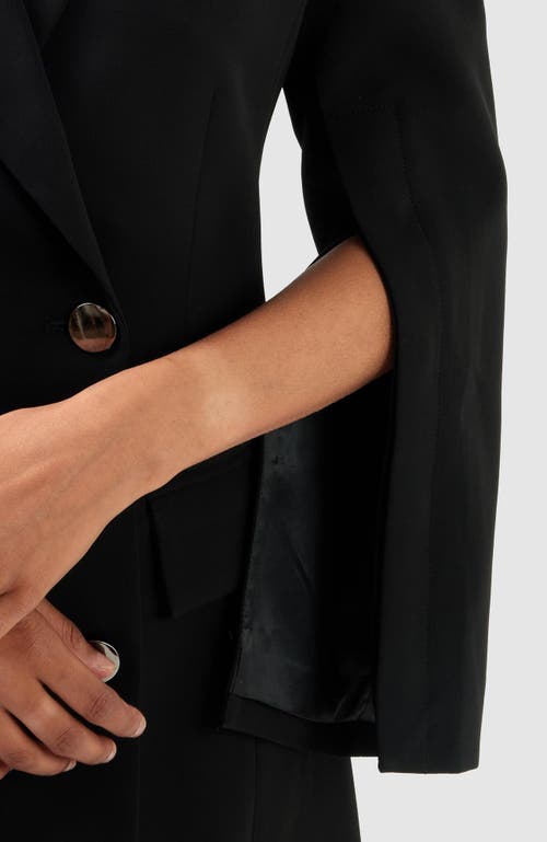 Belle & Bloom Diamond Heart Blazer Dress In Black
